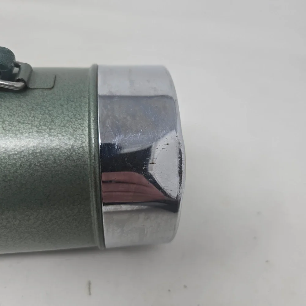 Vintage Aladdin Stanley Thermos A-944DH Hammertone Green 1 Quart Vacuum‎ Bottle - Picture 6 of 8